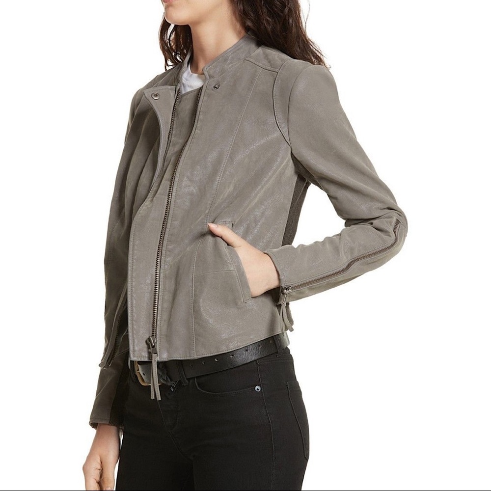FREE PEOPLE faux sueded leather jacket